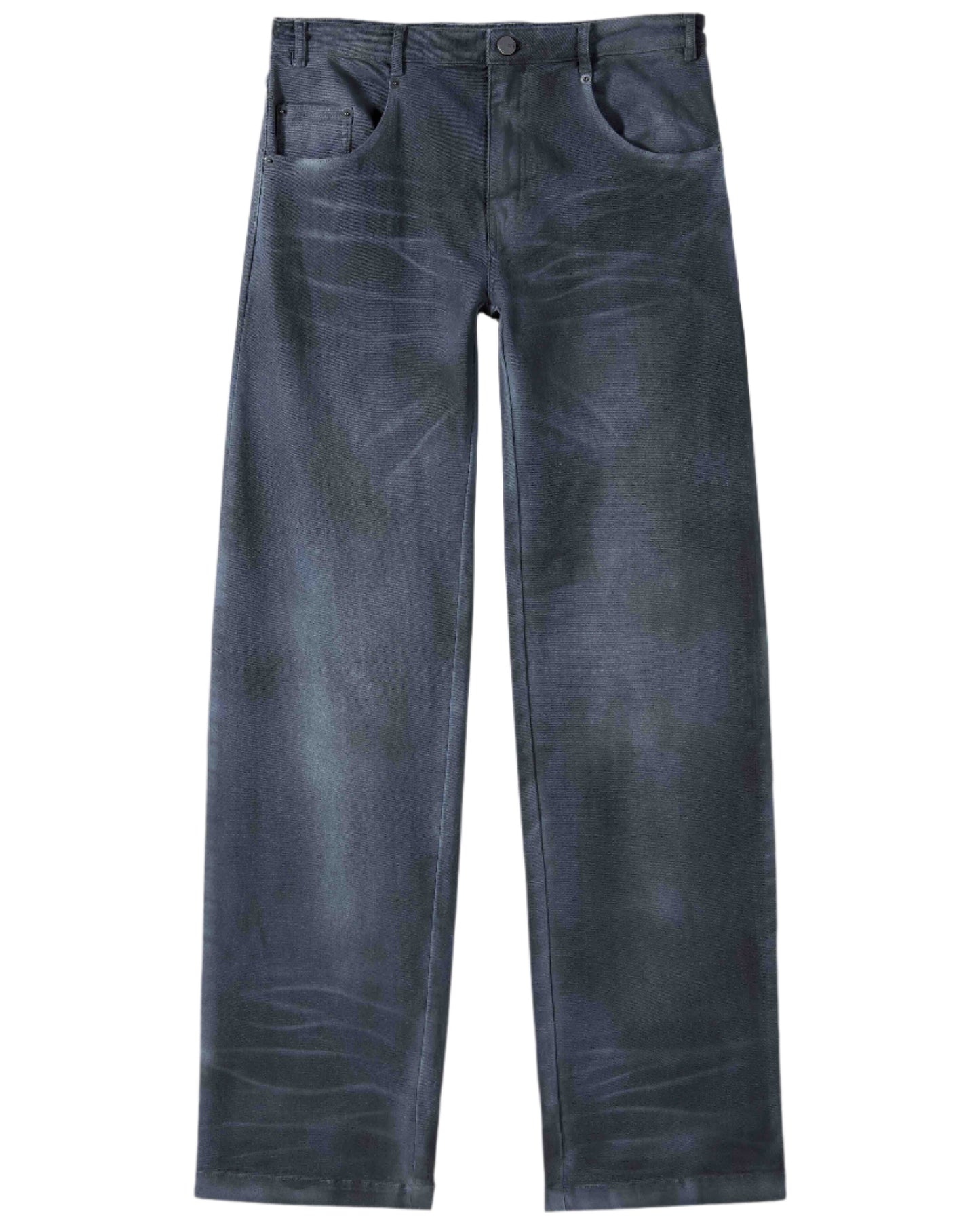 STRAIGHT-LEG BLACK JEANS