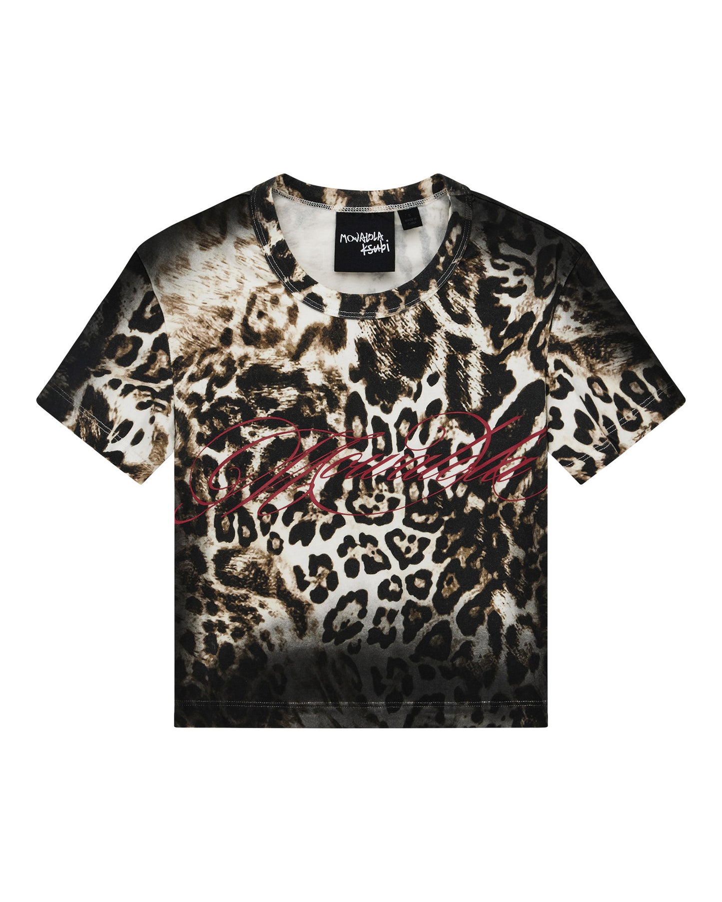 MK BABY SS TEE CHEETAH SLASHED