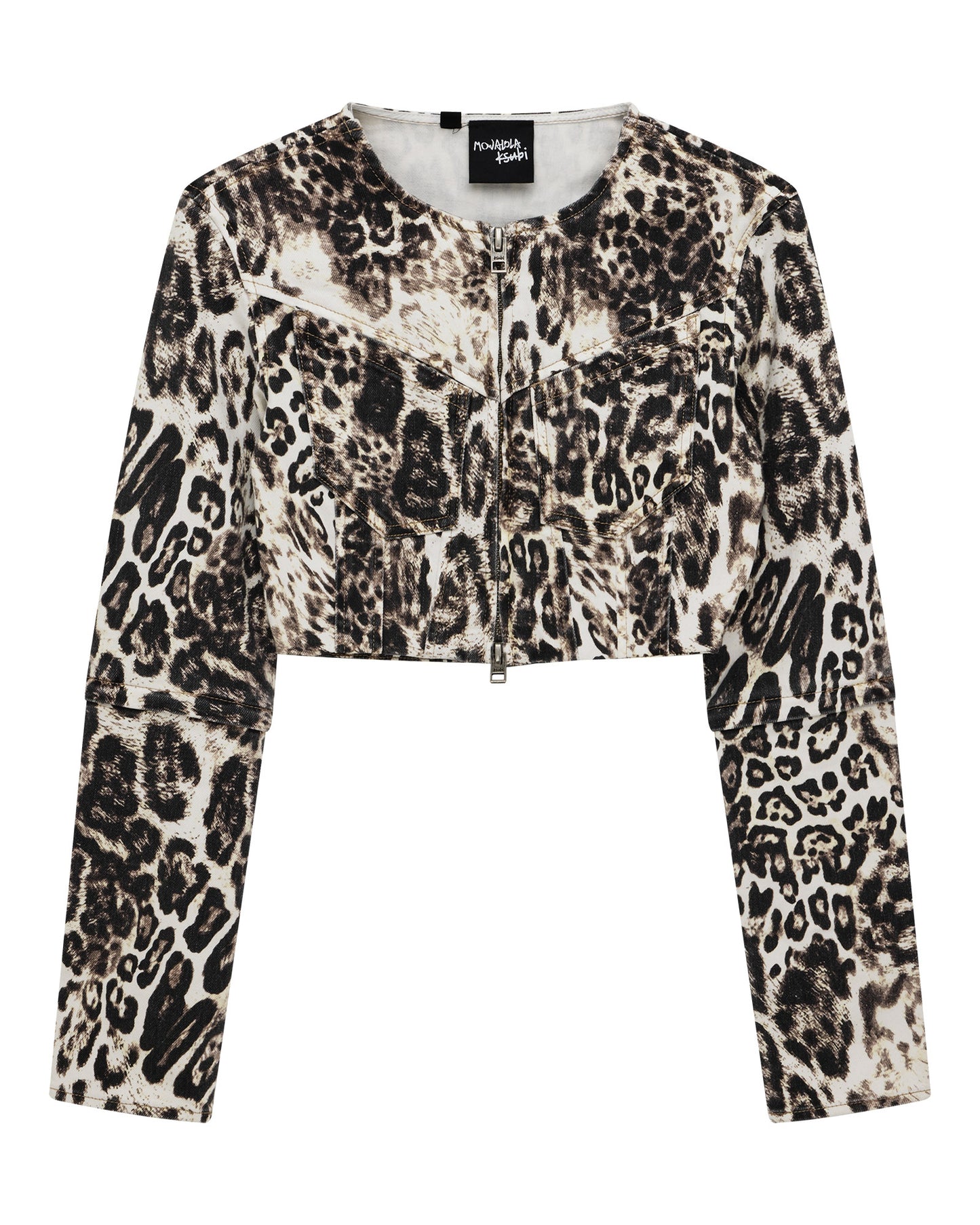 CROPPED JACKET CHEETAH