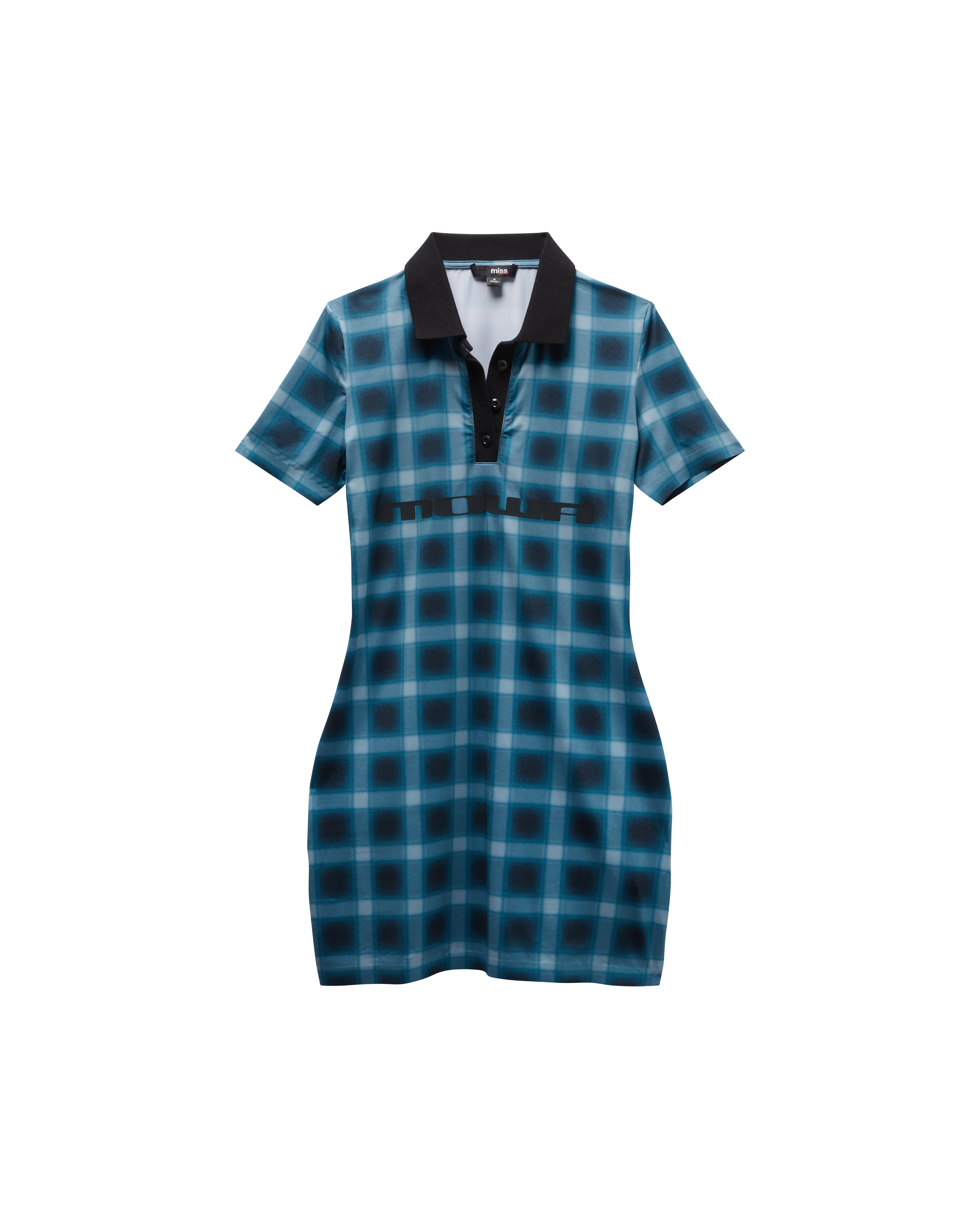 POLO DRESS BLUE MOWALOLA POLO DRESS BLUE MOWALOLA