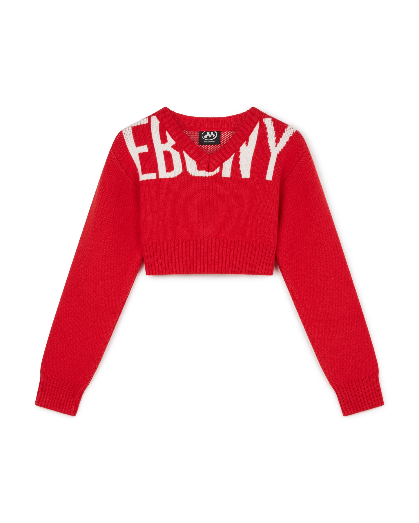 EBONY CROPPED JUMPER RED