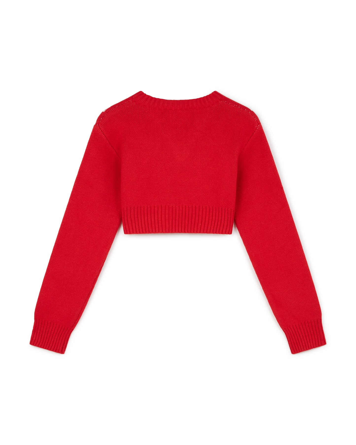 EBONY CROPPED JUMPER RED