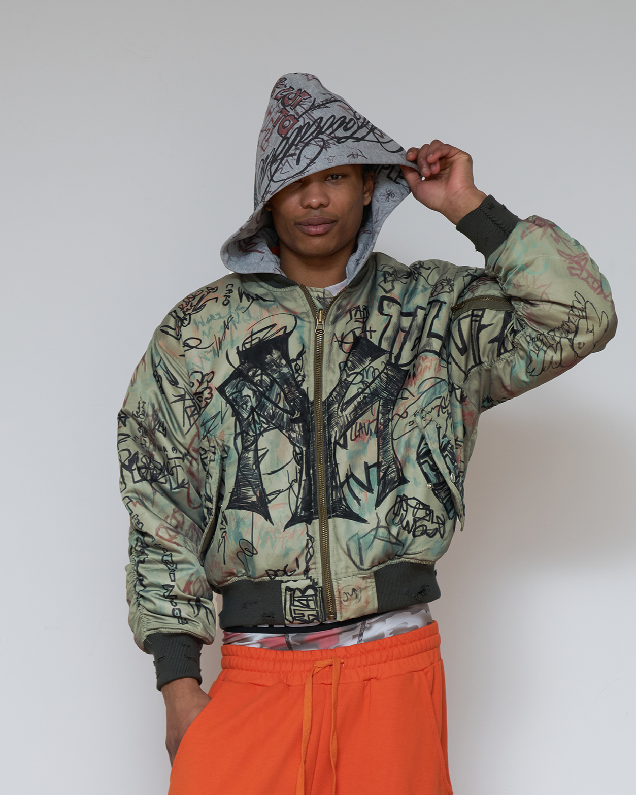 ジャケット・アウター mowalola graffiti bomber jacket Graffiti Bomber – MOWALOLA