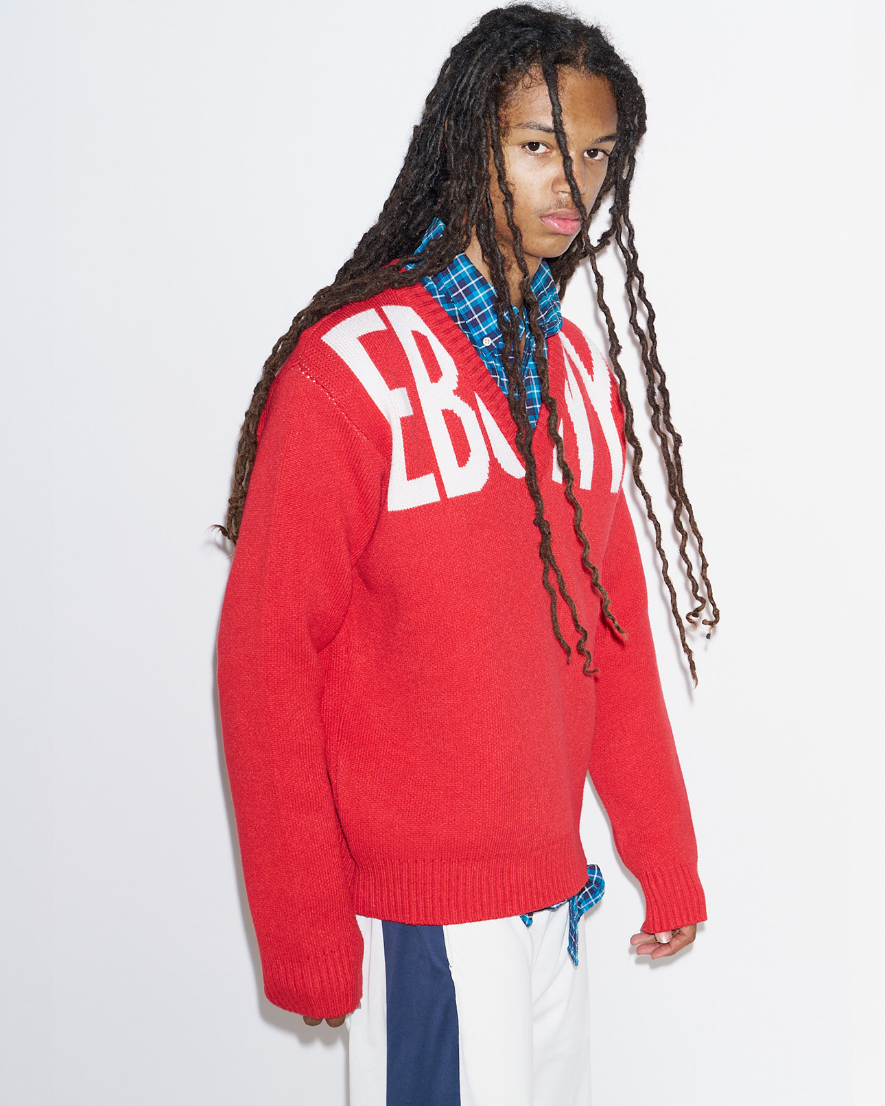 EBONY RELAXED JUMPER RED