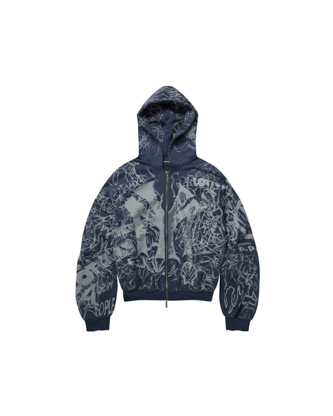 GRAFFITI TRACK TOP NAVY – MOWALOLA