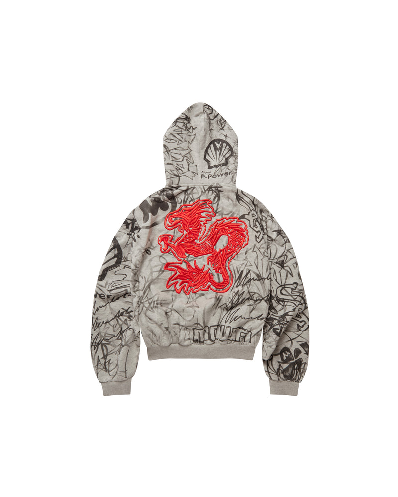 GRAFFITI TRACK TOP GREY