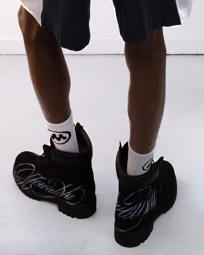 M Socks White