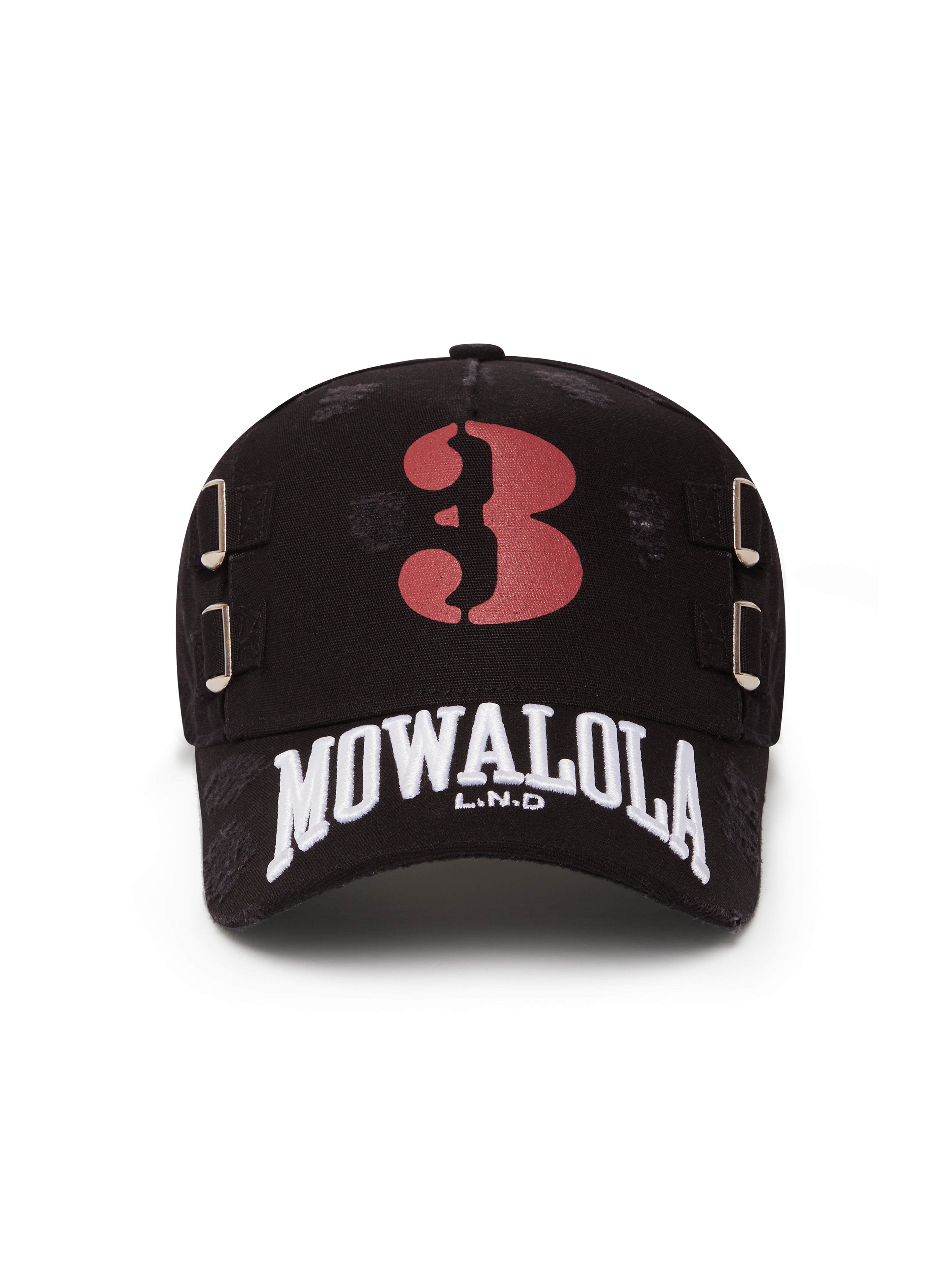 mowalola キャップ ブラック HATS – MOWALOLA