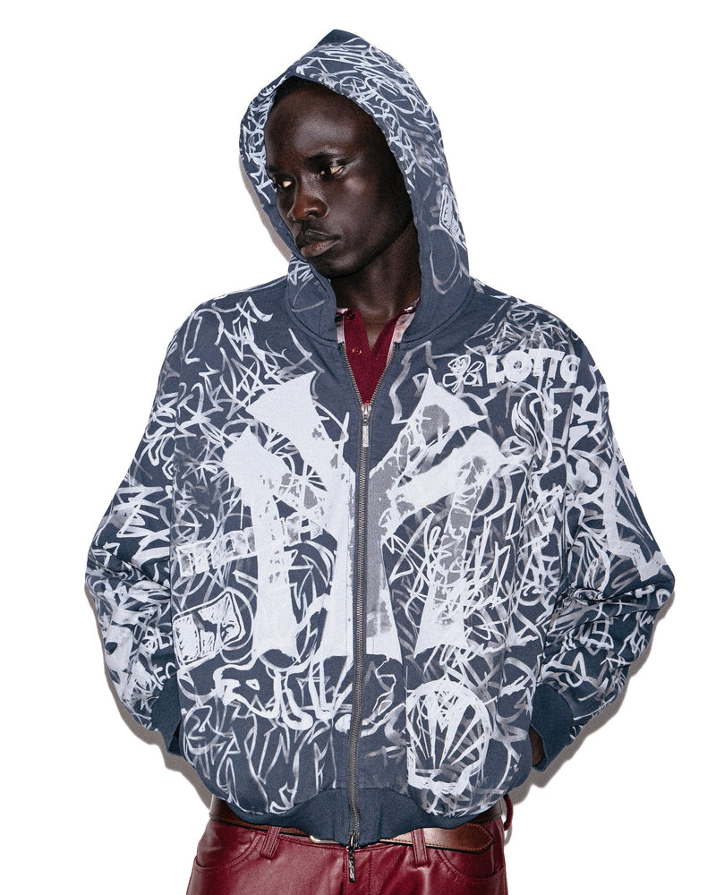 GRAFFITI TRACK TOP NAVY - model