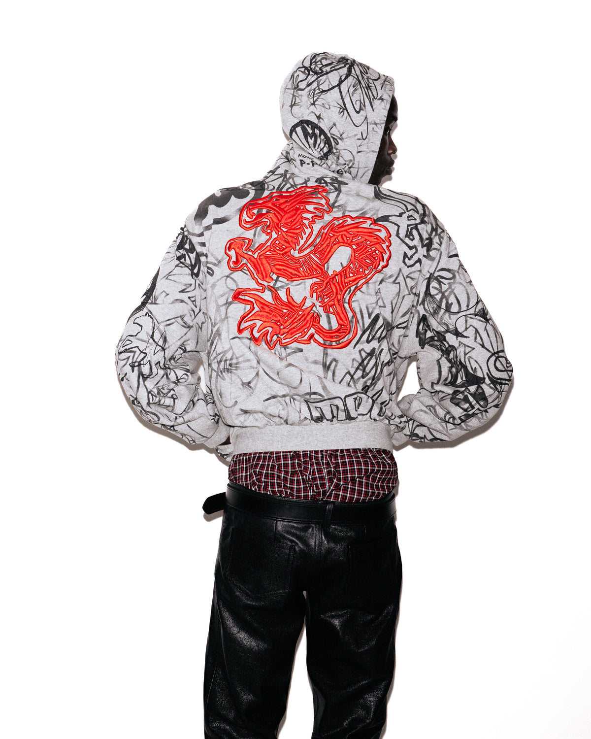 GRAFFITI TRACK TOP GREY