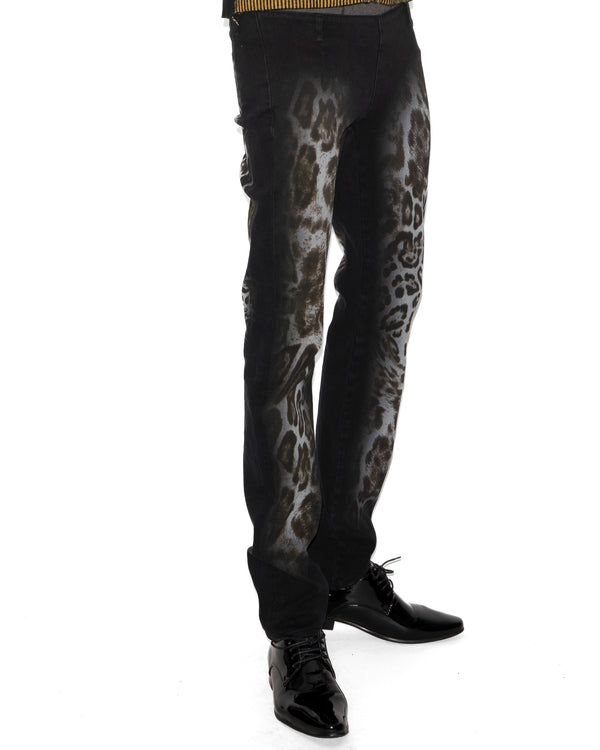 CHEETAH JEAN BLACK - Image 1