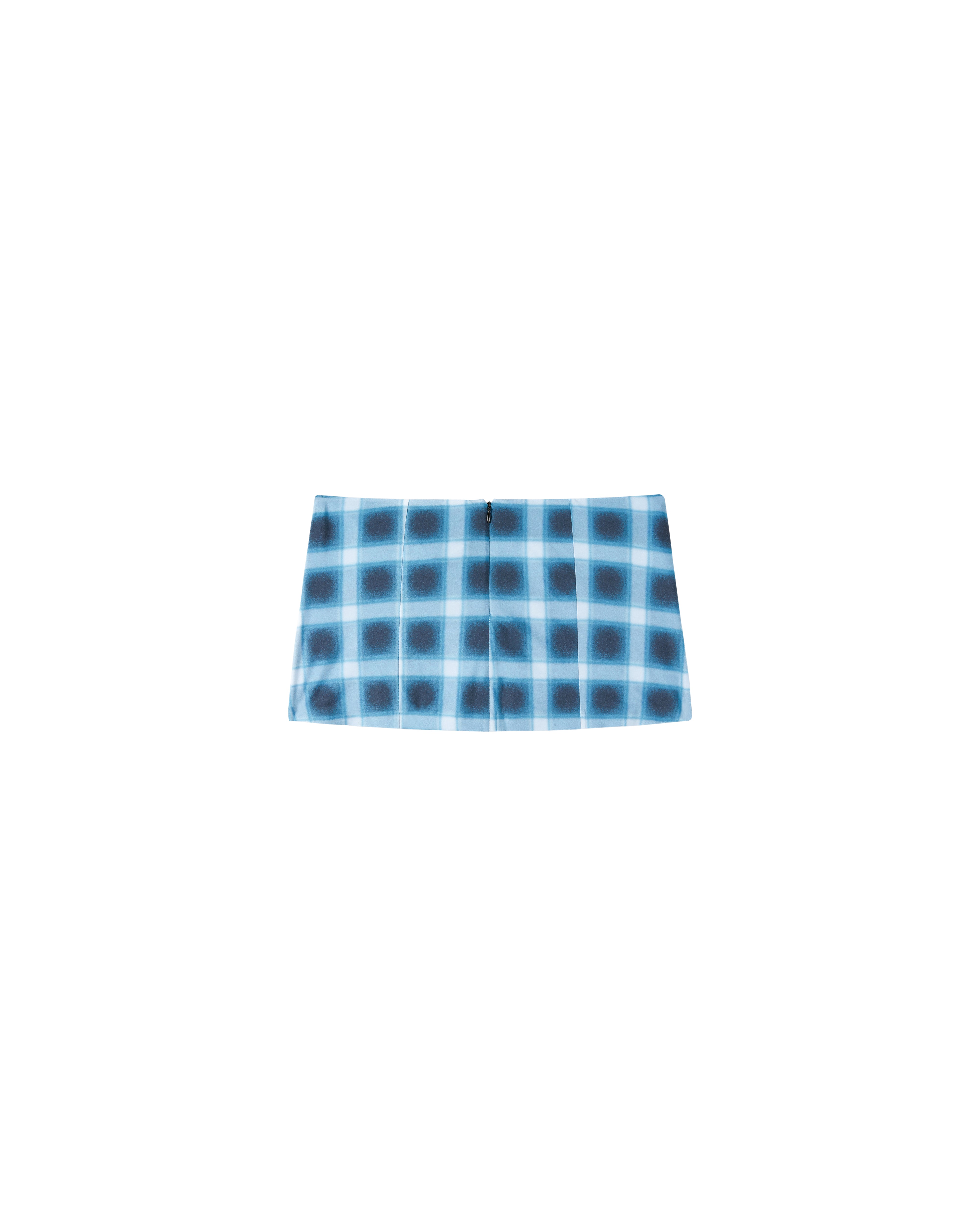 TARTAN MINI SKIRT BLUE Image 3