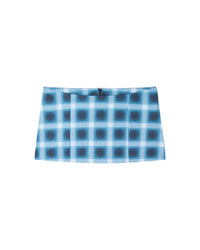 TARTAN MINI SKIRT BLUE
