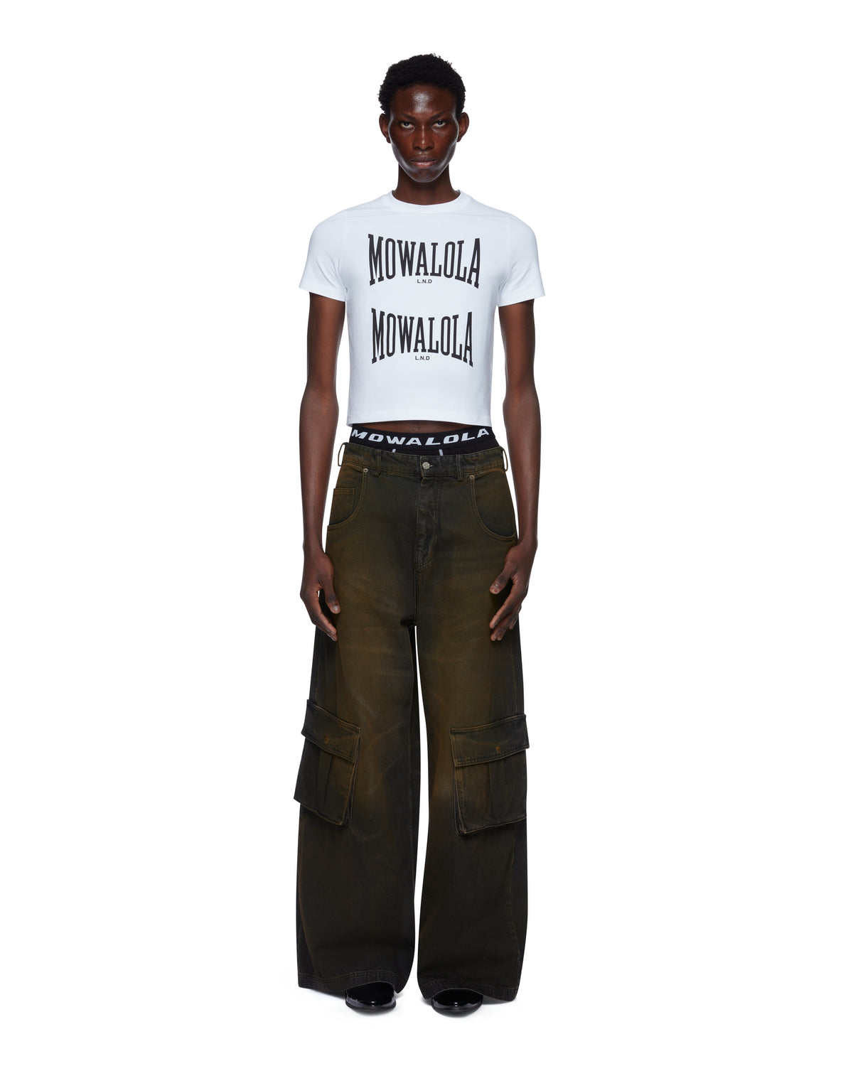 POP DOUBLE D JEANS BROWN