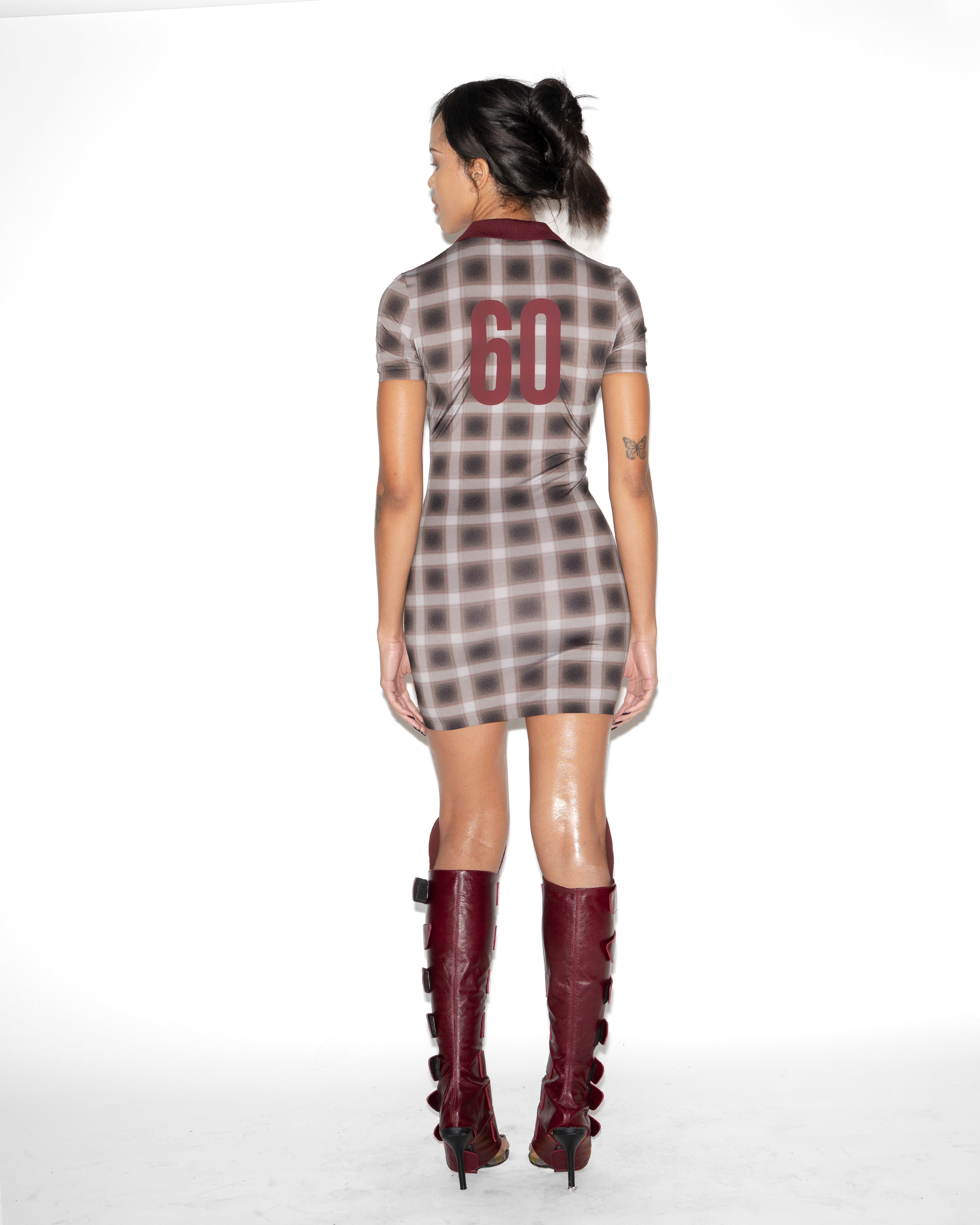 POLO DRESS BROWN Image 2