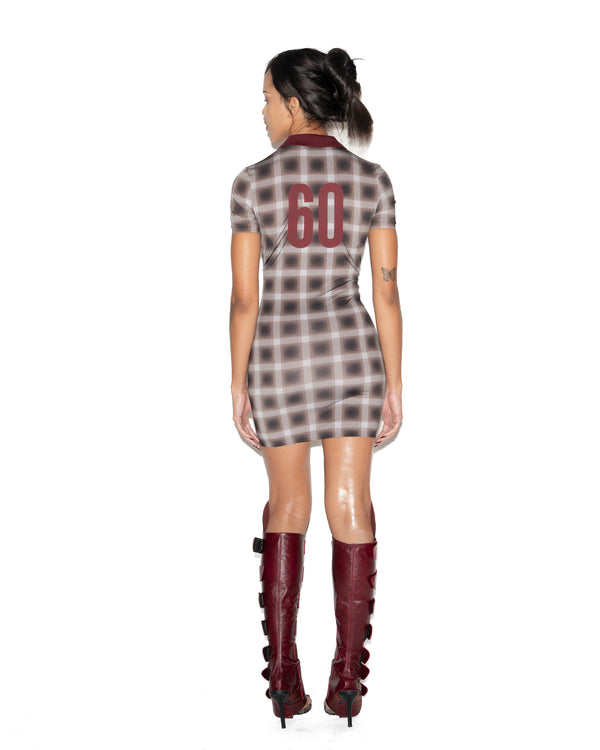 POLO DRESS BROWN - Image 1