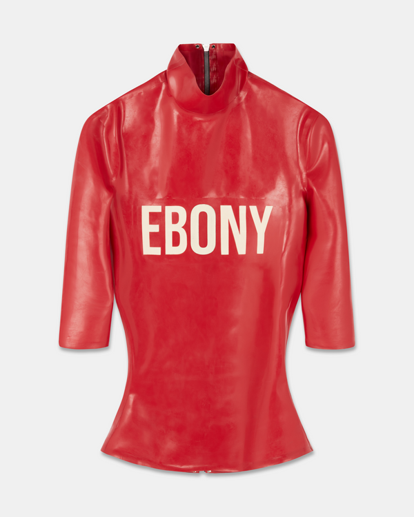 LATEX TEE EBONY RED