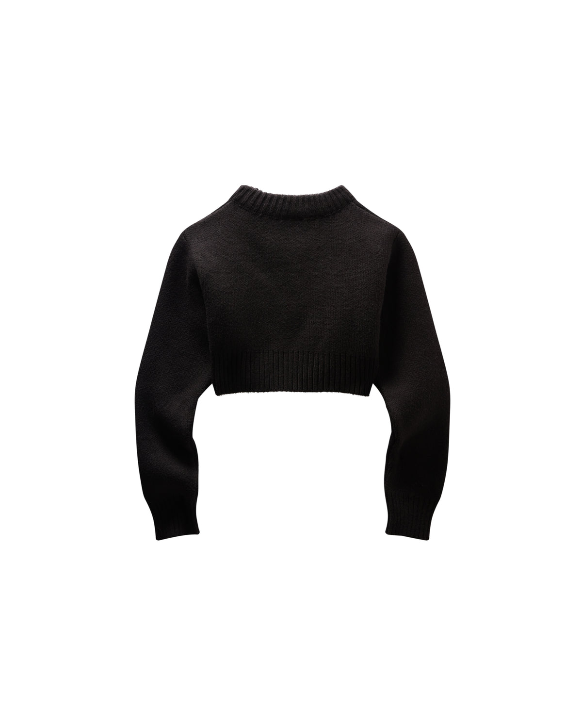EBONY CROPPED JUMPER BLACK