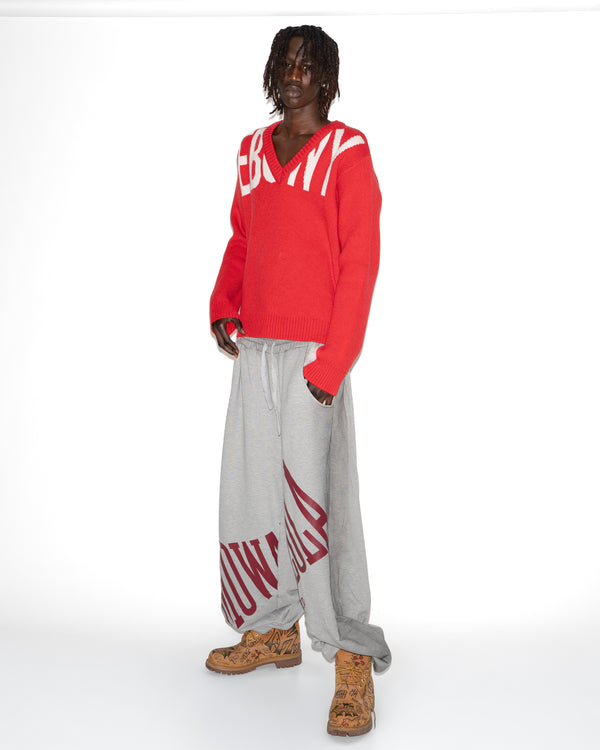 EBONY RELAXED JUMPER RED