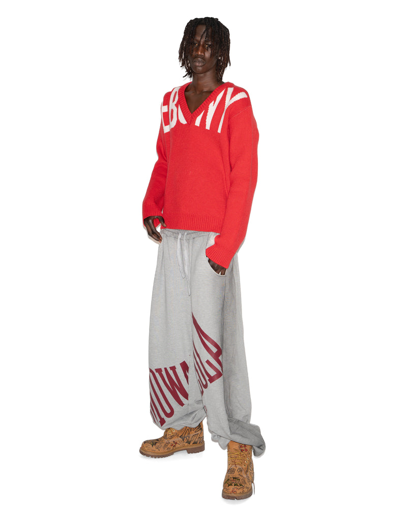 EBONY RELAXED JUMPER RED