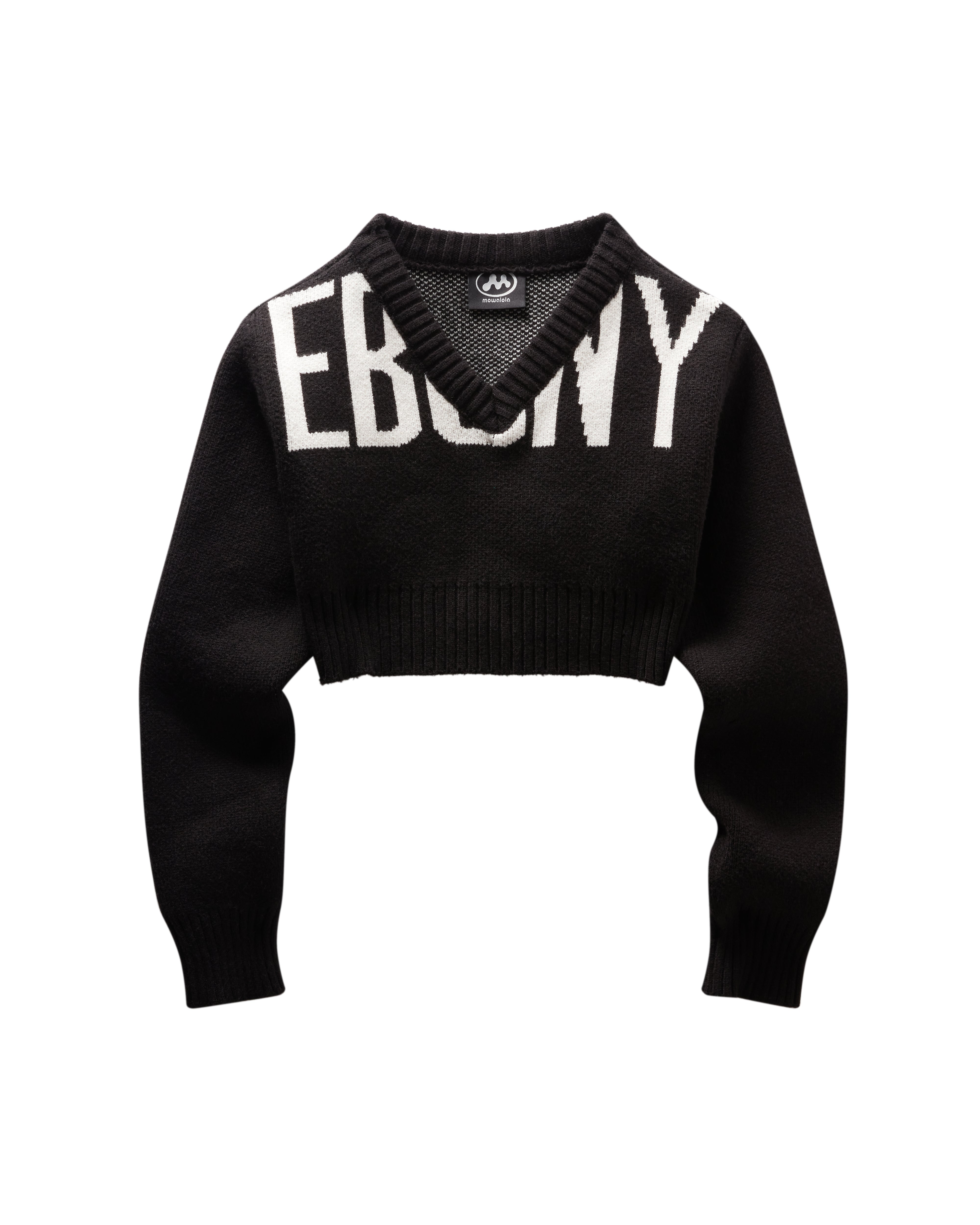 EBONY CROPPED JUMPER BLACK Image 4