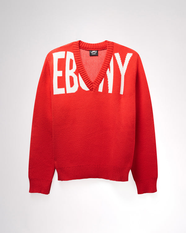 EBONY RELAXED JUMPER RED