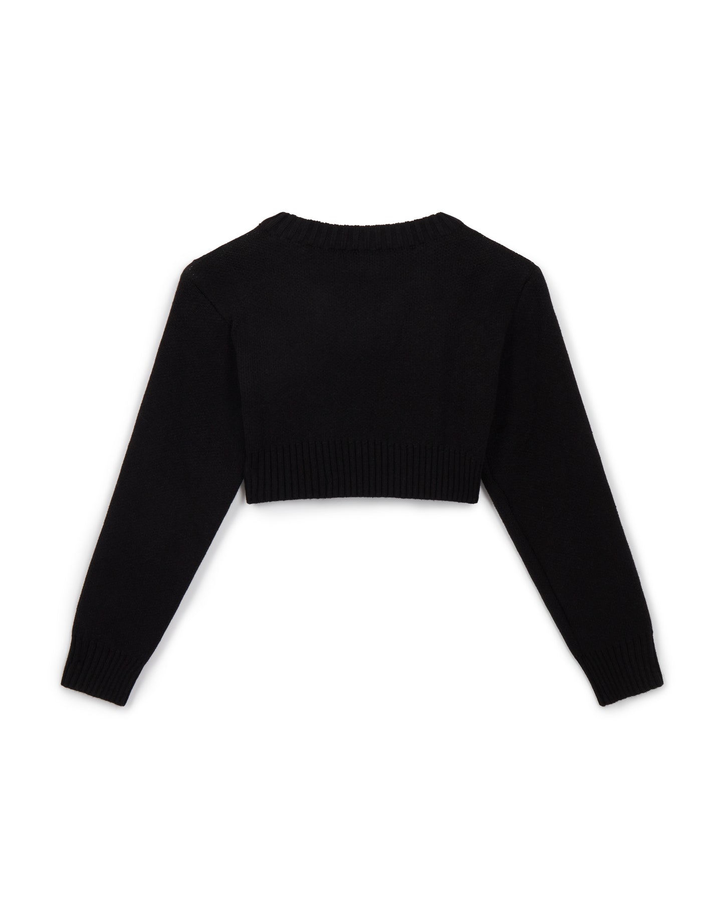 EBONY CROPPED JUMPER BLACK