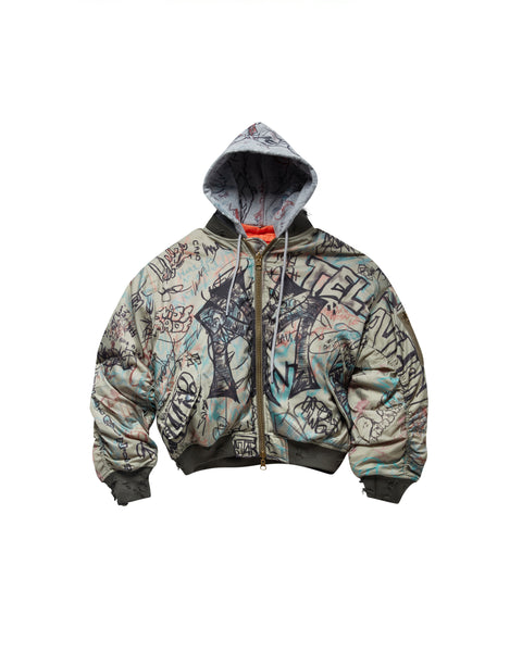 ジャケット・アウター mowalola graffiti bomber jacket GRAFFITI BOMBER – MOWALOLA