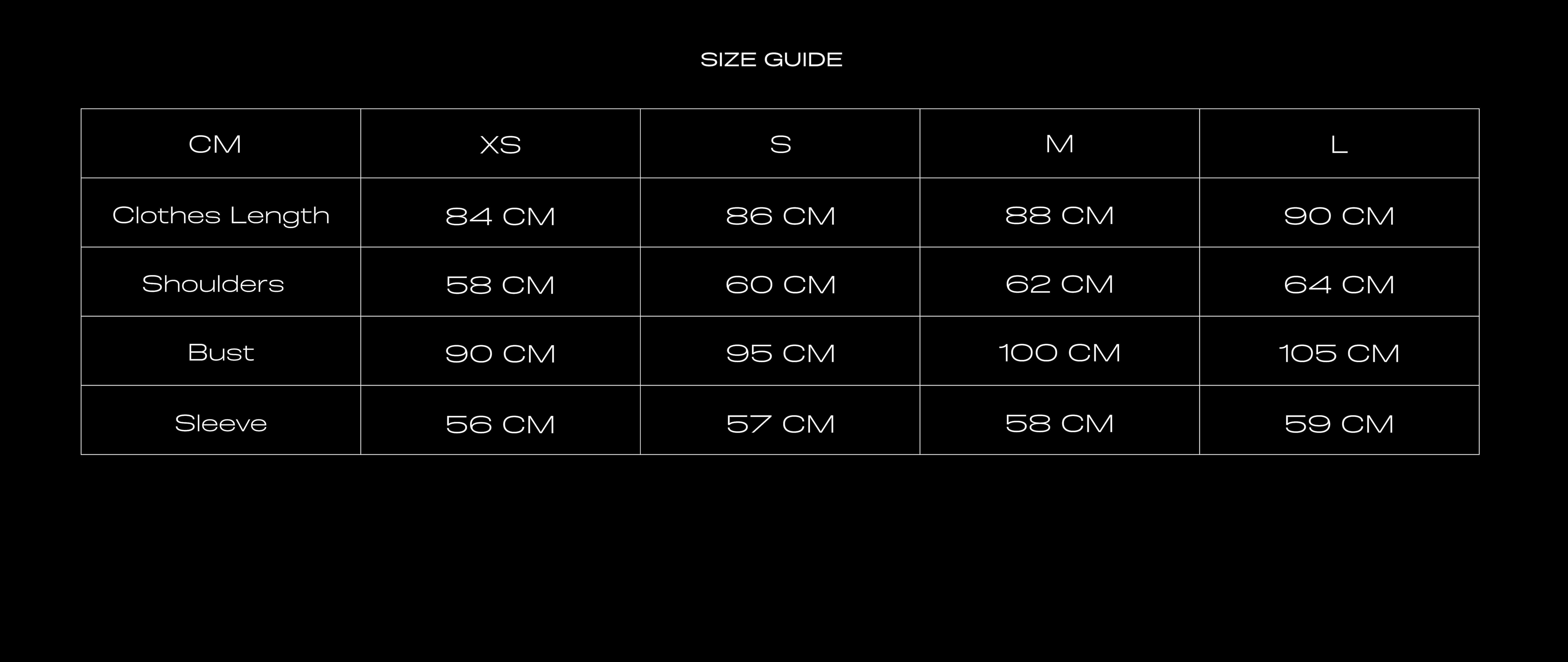Size Chart for HORSE DRESS PINK