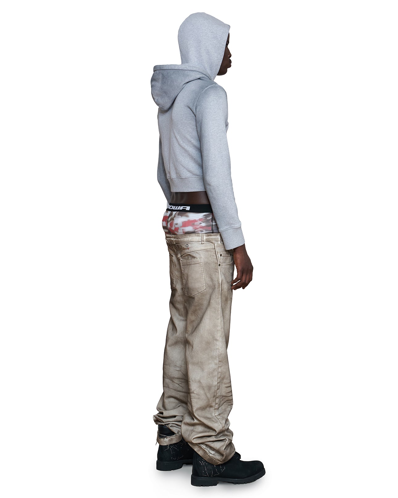 DOUBLE D HOODIE GREY Image 3