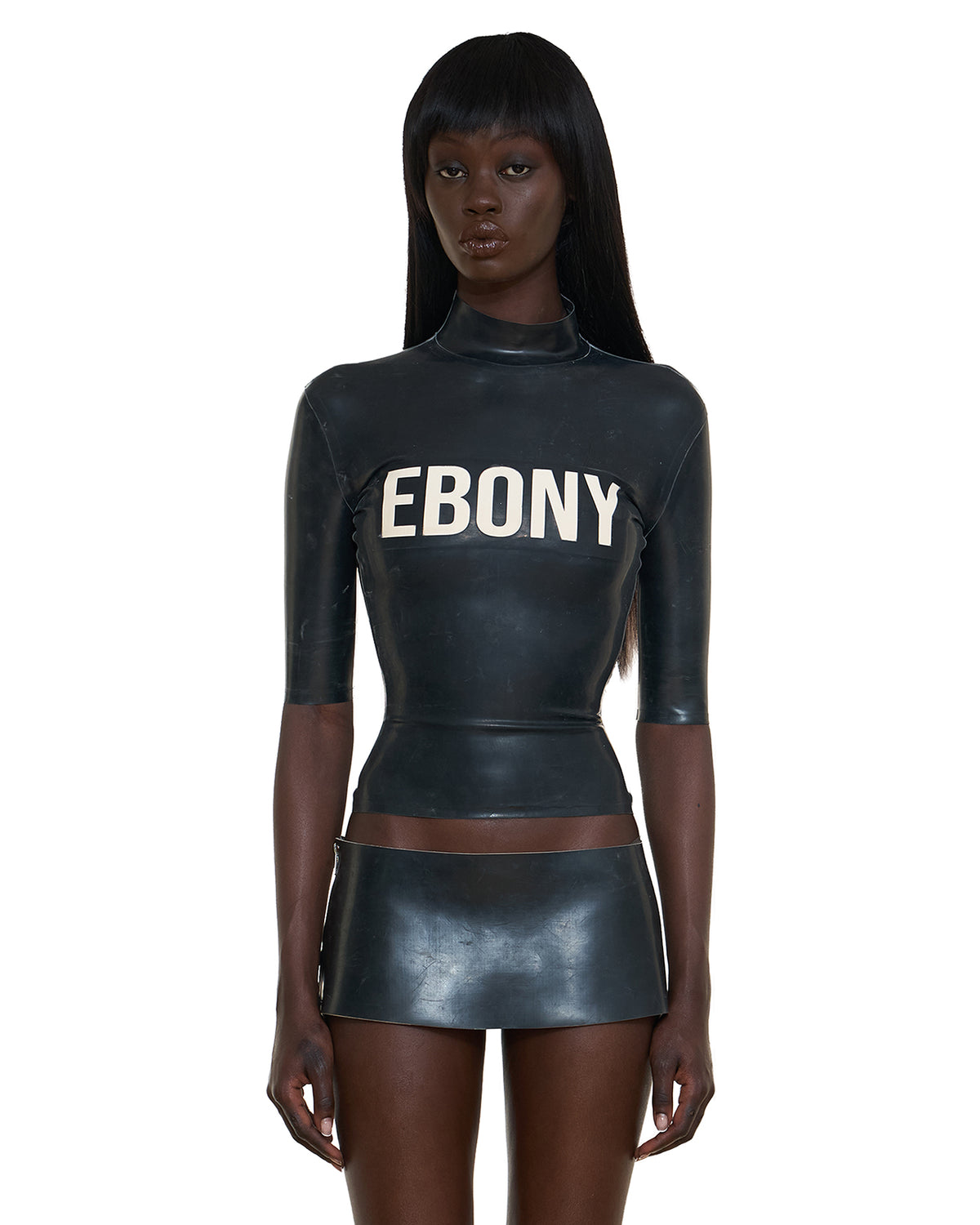 LATEX TEE EBONY BLACK / PRE-ORDER - model
