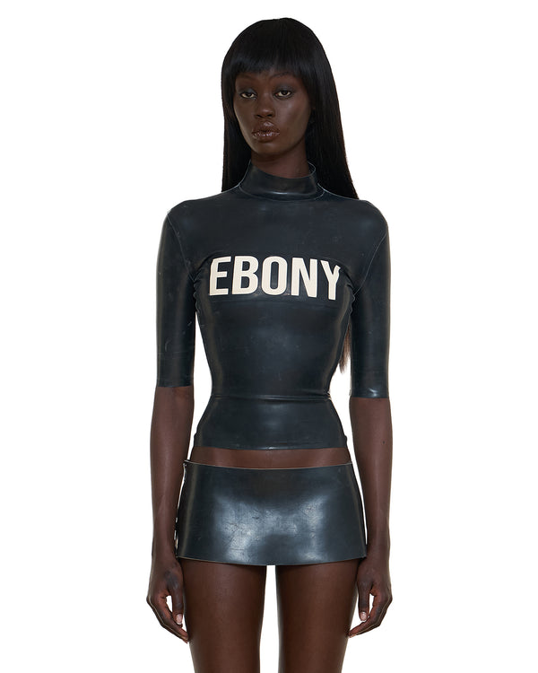 LATEX TEE EBONY BLACK - Image 1