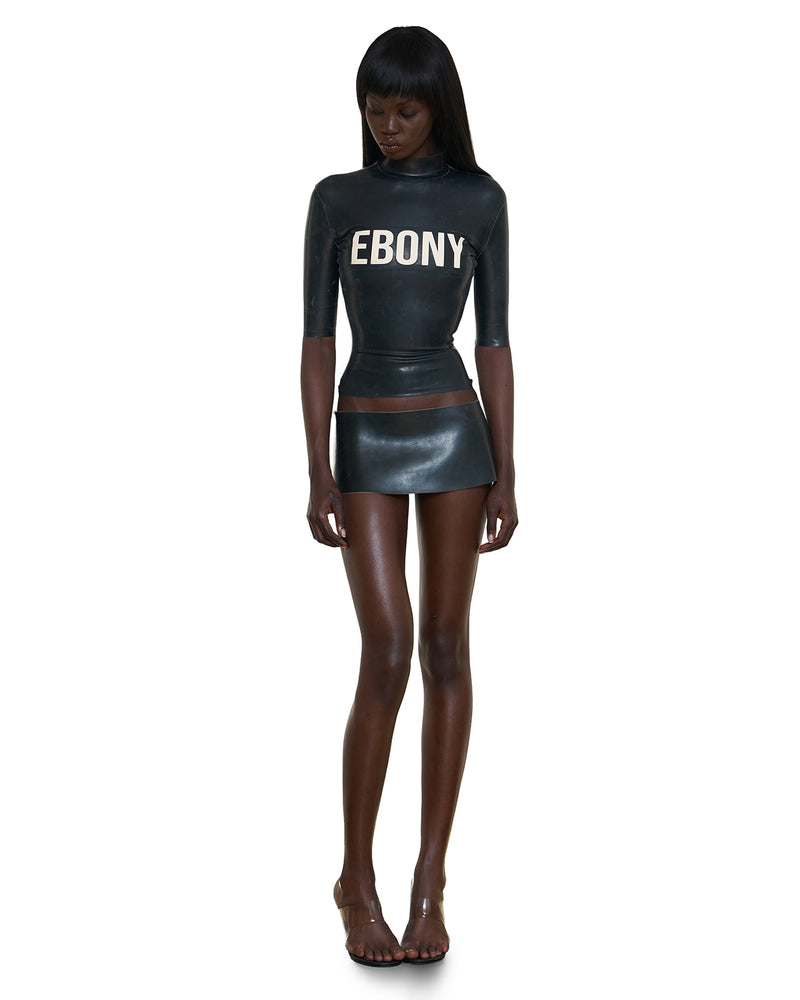 LATEX TEE EBONY BLACK / PRE-ORDER