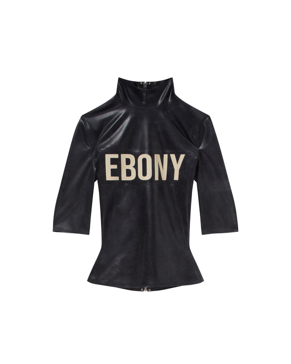 LATEX TEE EBONY BLACK