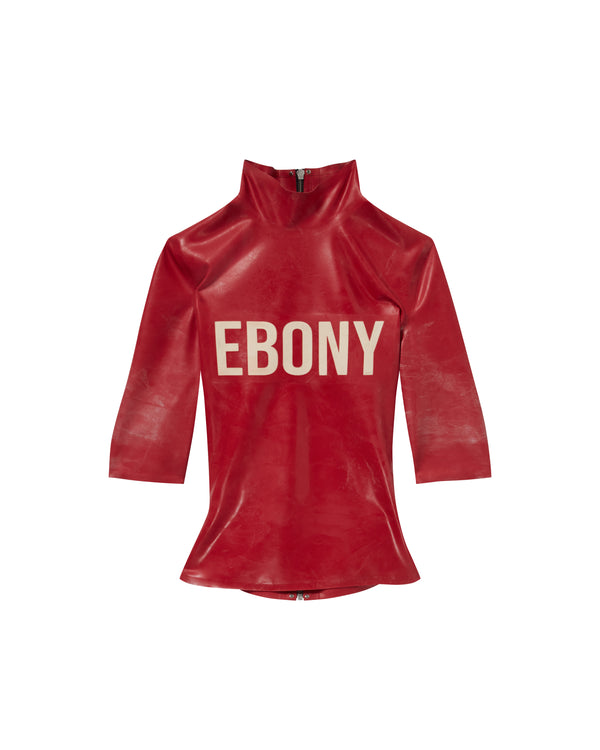 LATEX TEE EBONY RED - Image 3