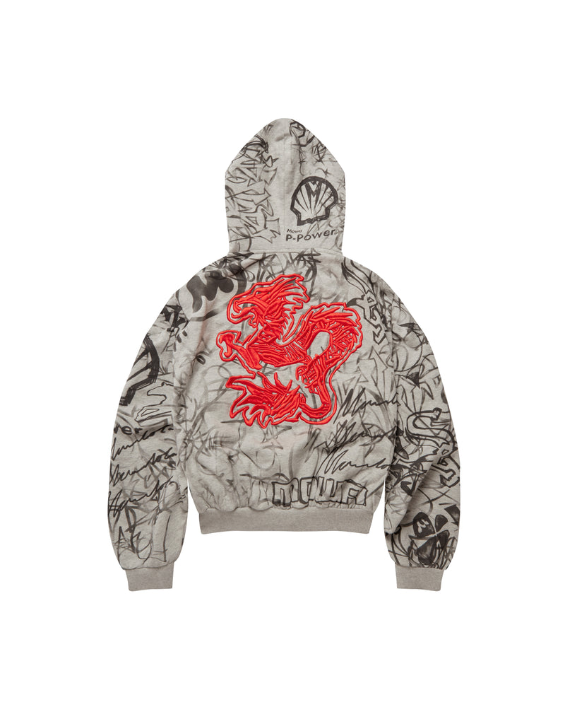 GRAFFITI TRACK TOP GREY