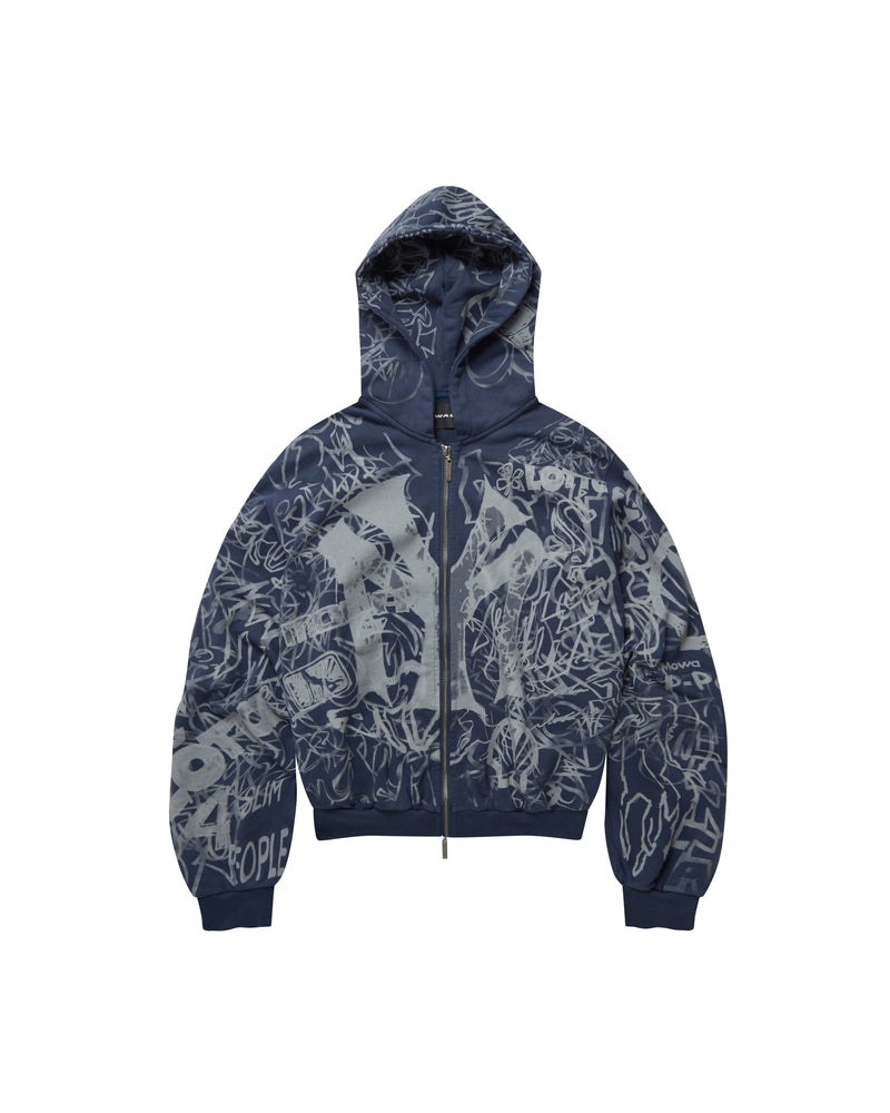 GRAFFITI TRACK TOP NAVY