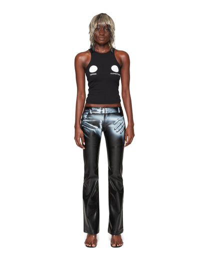 Pantalon chaud en faux cuir