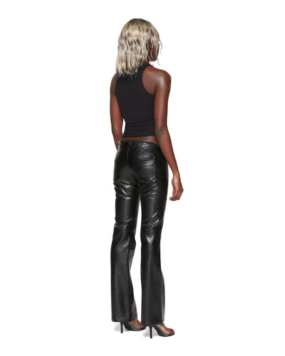 Pantalon chaud en faux cuir