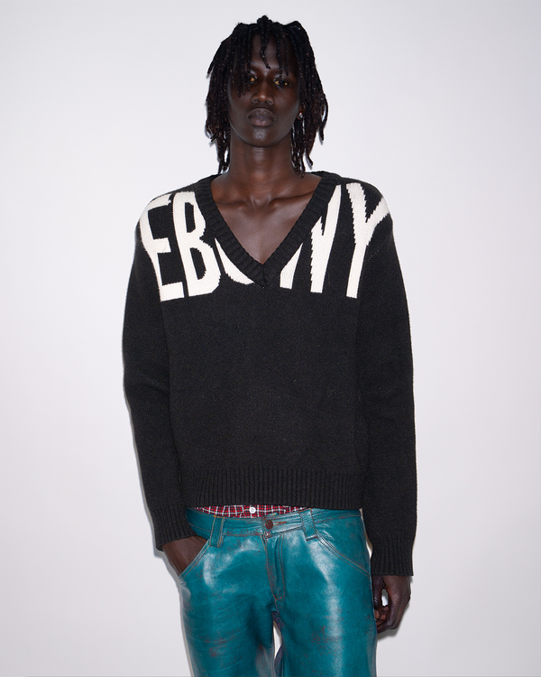 EBONY RELAXED JUMPER BLACK