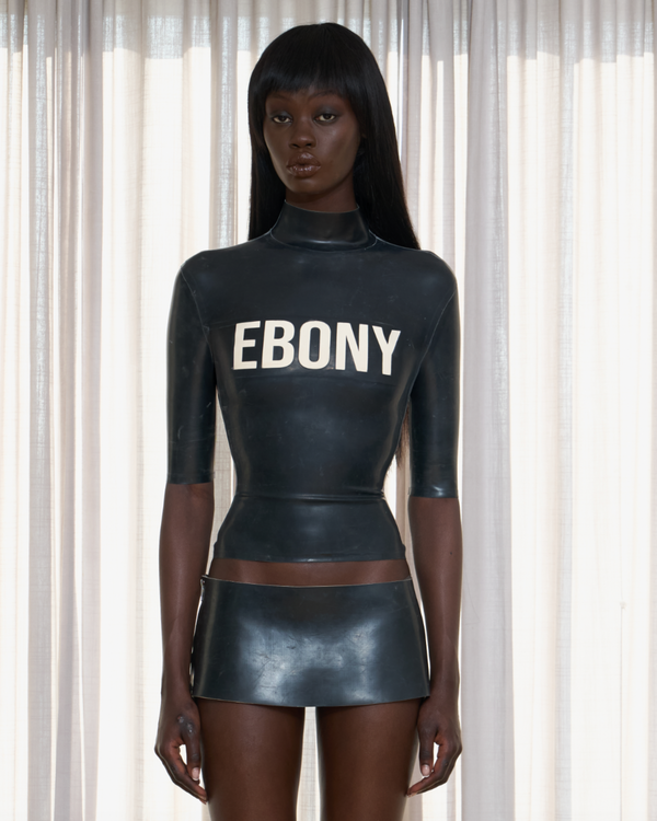 LATEX TEE EBONY BLACK