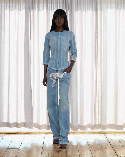 STRAIGHT-LEG PONY JEANS