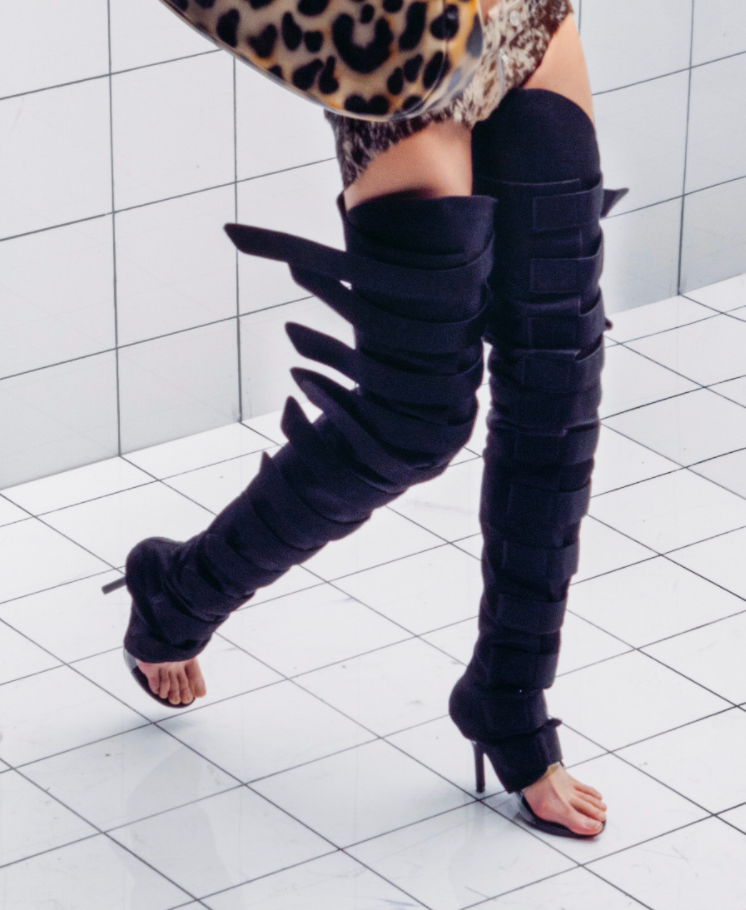 PAR SHOE COVER WITH HEEL BLACK Image 1