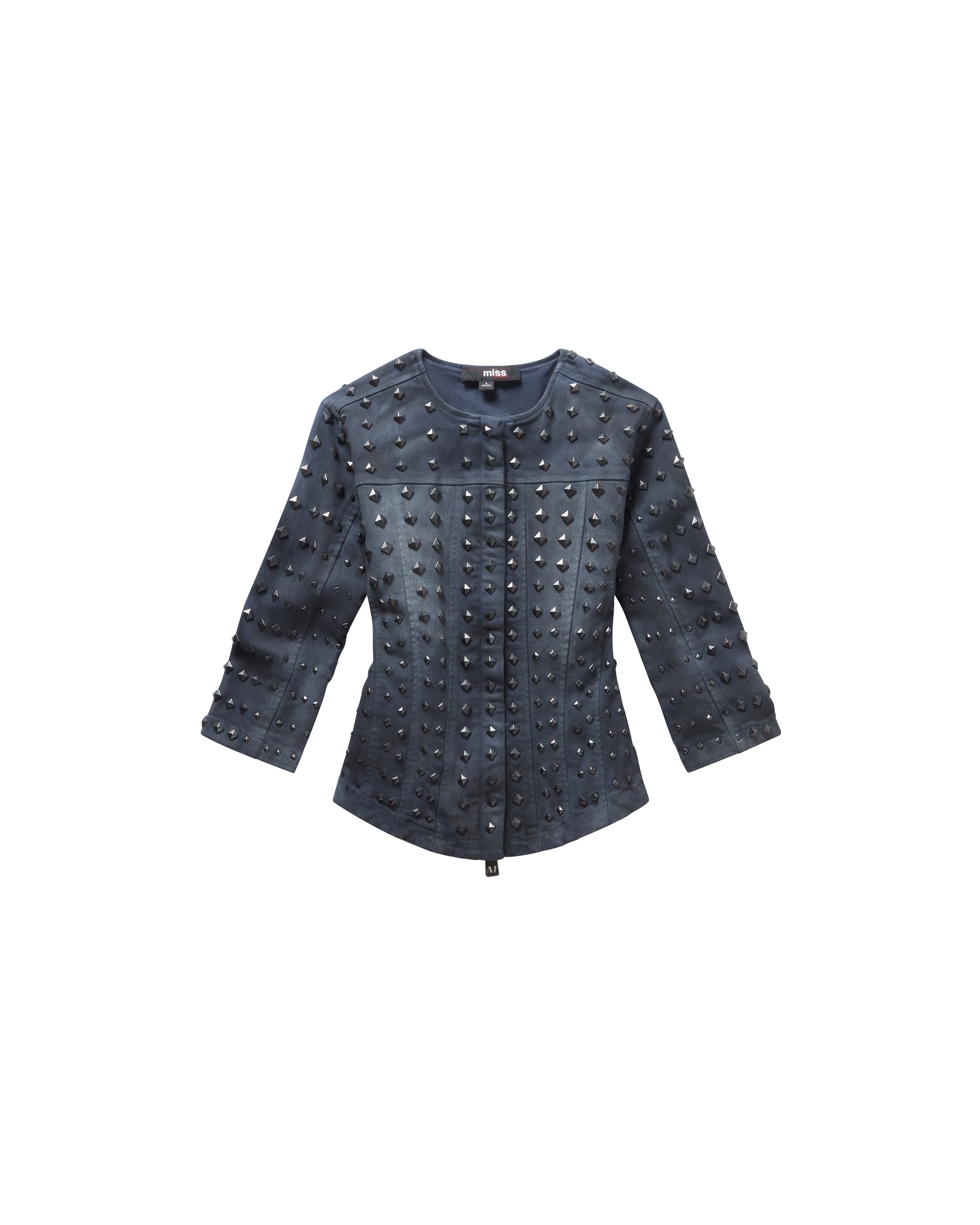 SLIM MOTO STUDDED JACKET Image 1