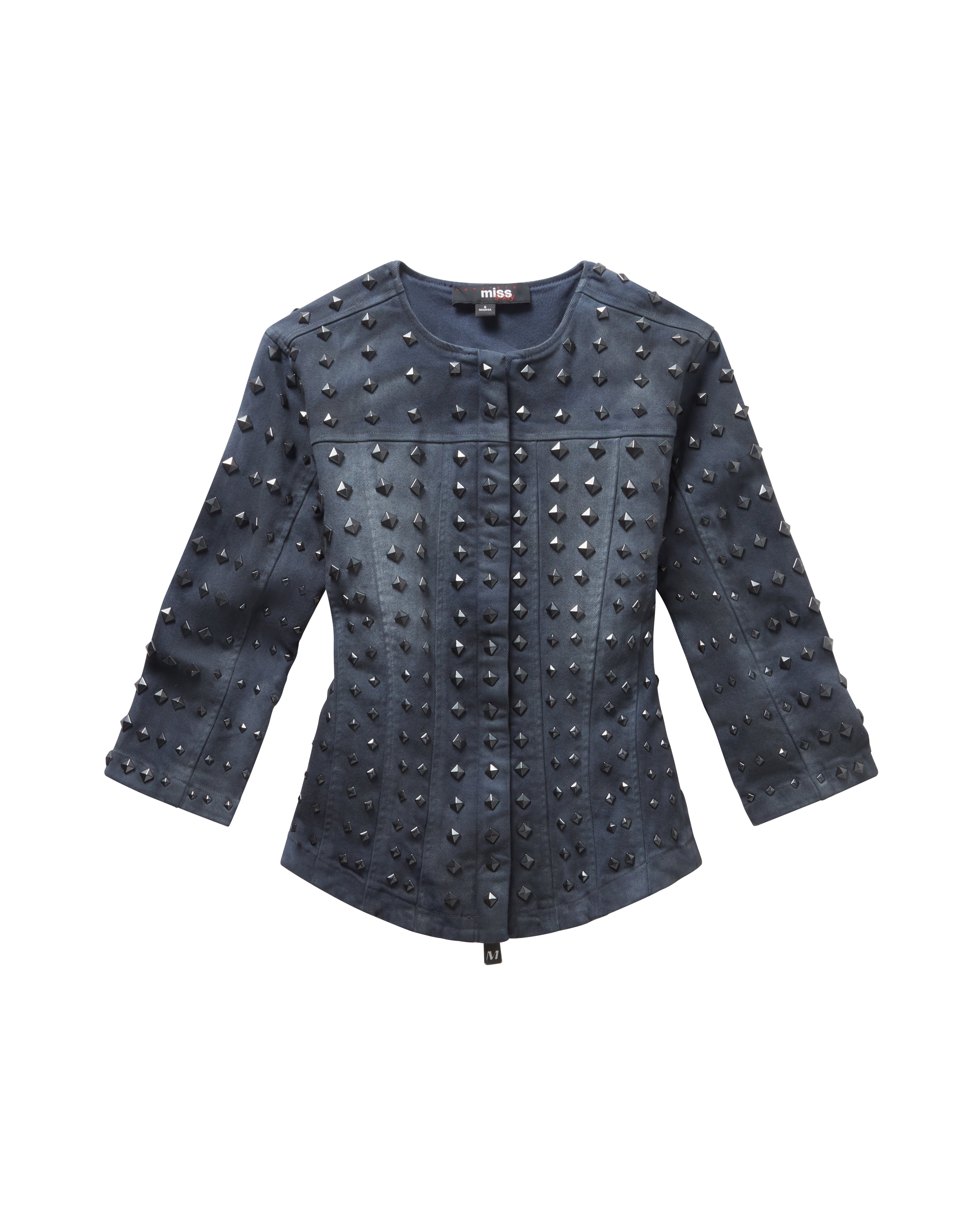 SLIM MOTO STUDDED JACKET Image 3
