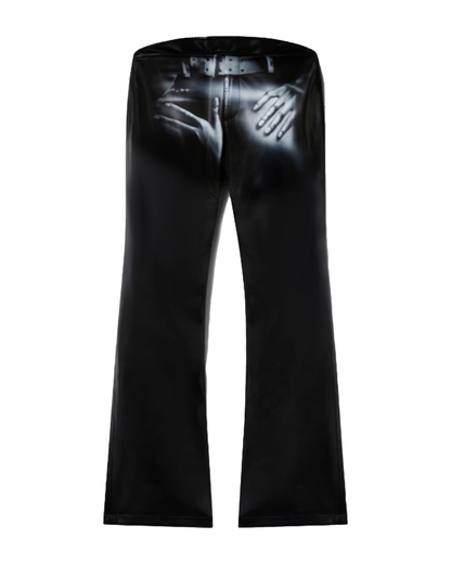 Pantalon chaud en faux cuir