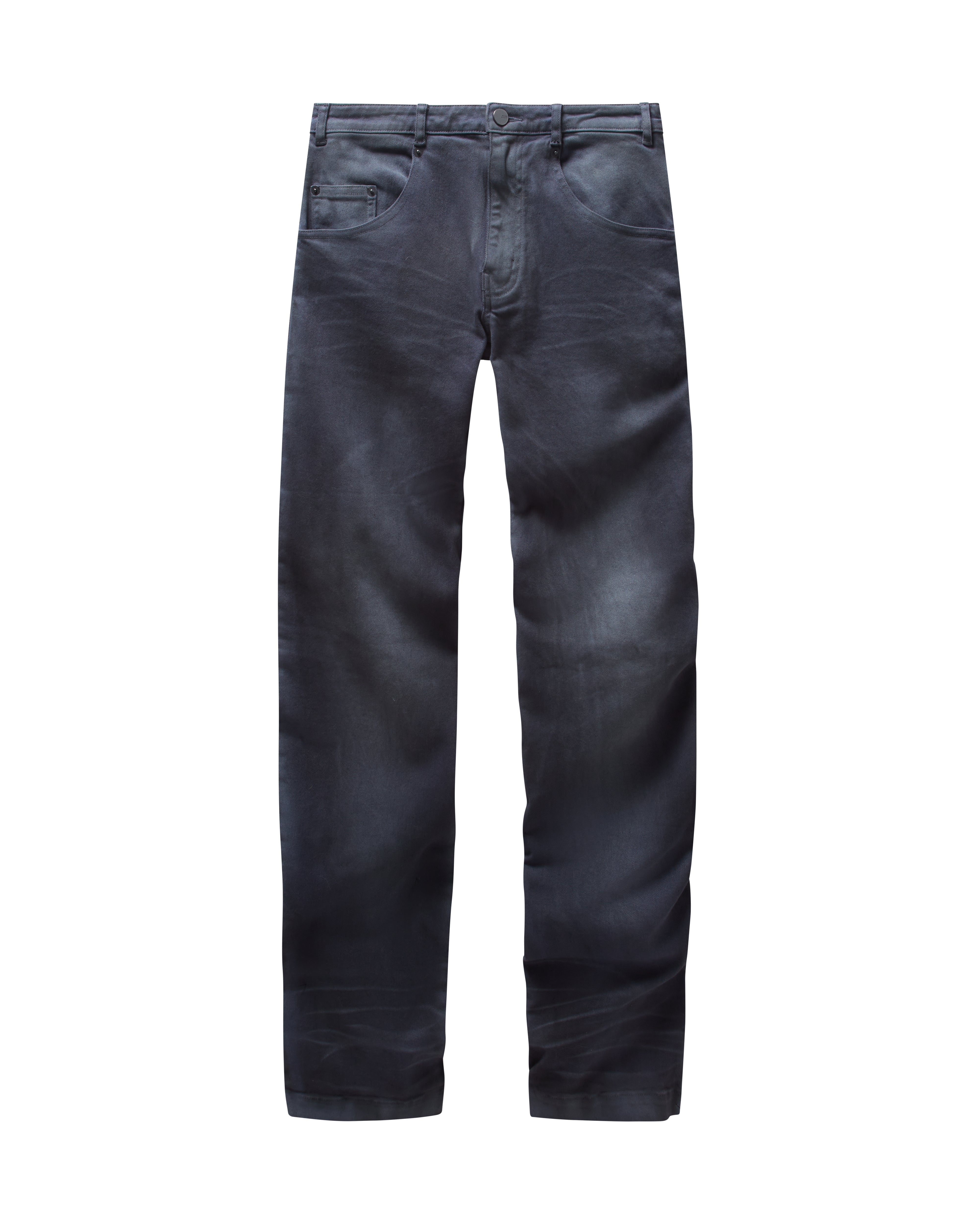 STRAIGHT-LEG BLACK JEANS Image 3