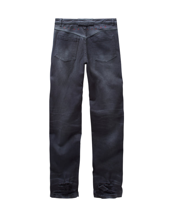 STRAIGHT-LEG BLACK JEANS - Image 4