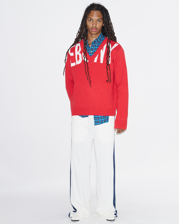 EBONY RELAXED JUMPER RED