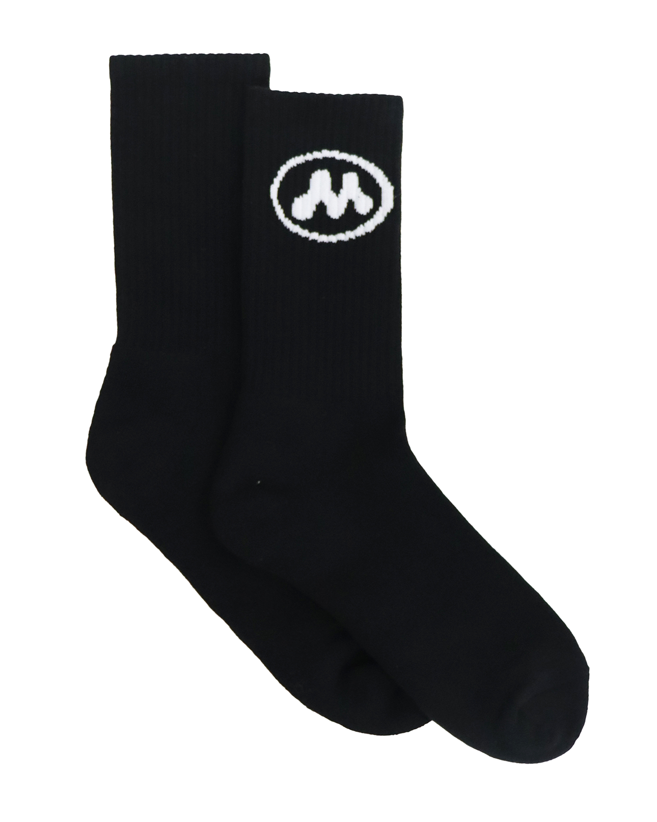 M Socks Black Image 2
